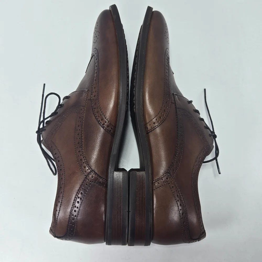 Florsheim Rucci Cognac Brown Wingtip Oxford Men's Dress Shoes Size 11 M